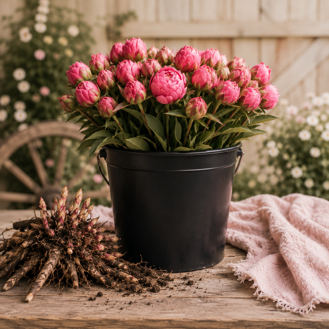 Pre-sold Peony Bucket